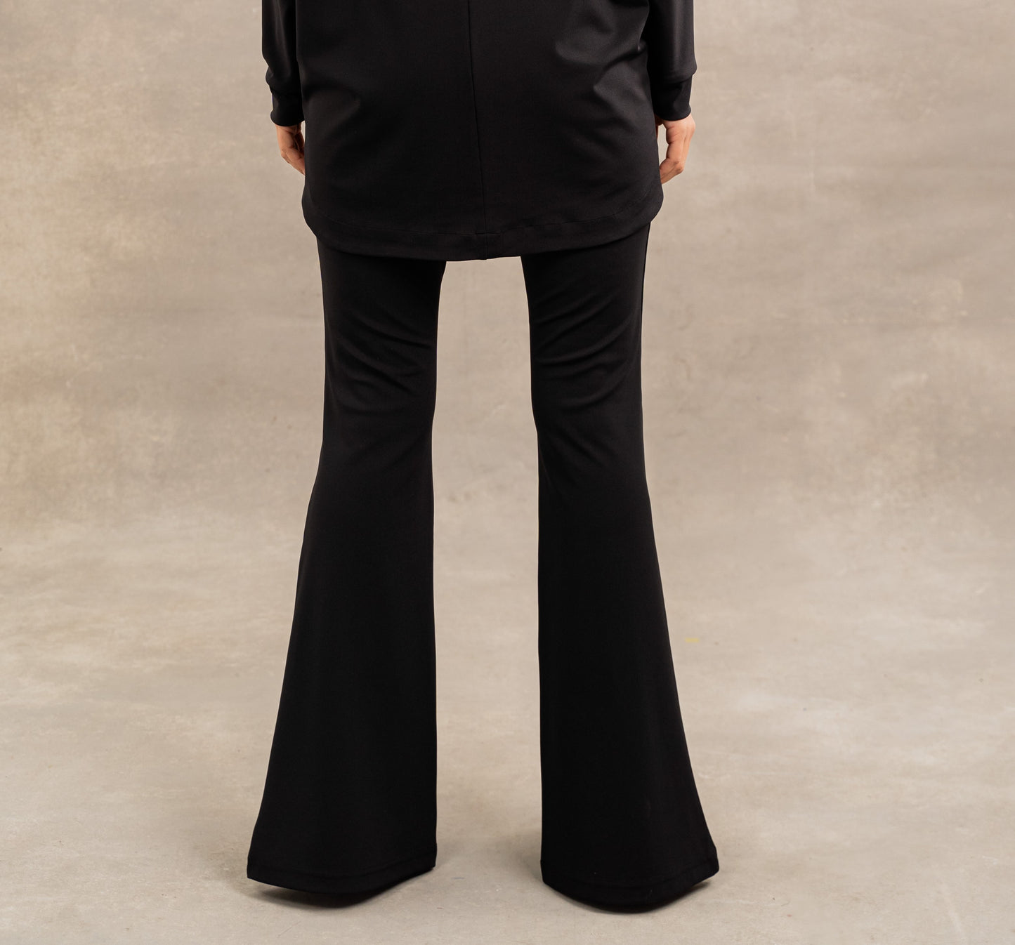 Flare Sporty Pants In Black