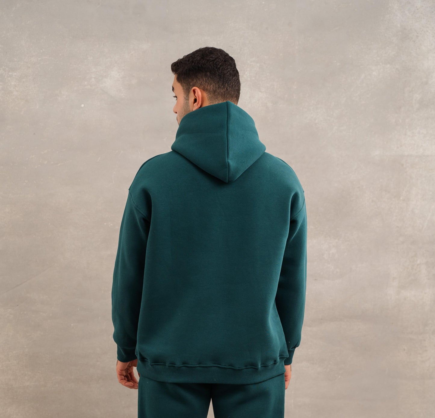 Men Fleece Basic Set In Teal