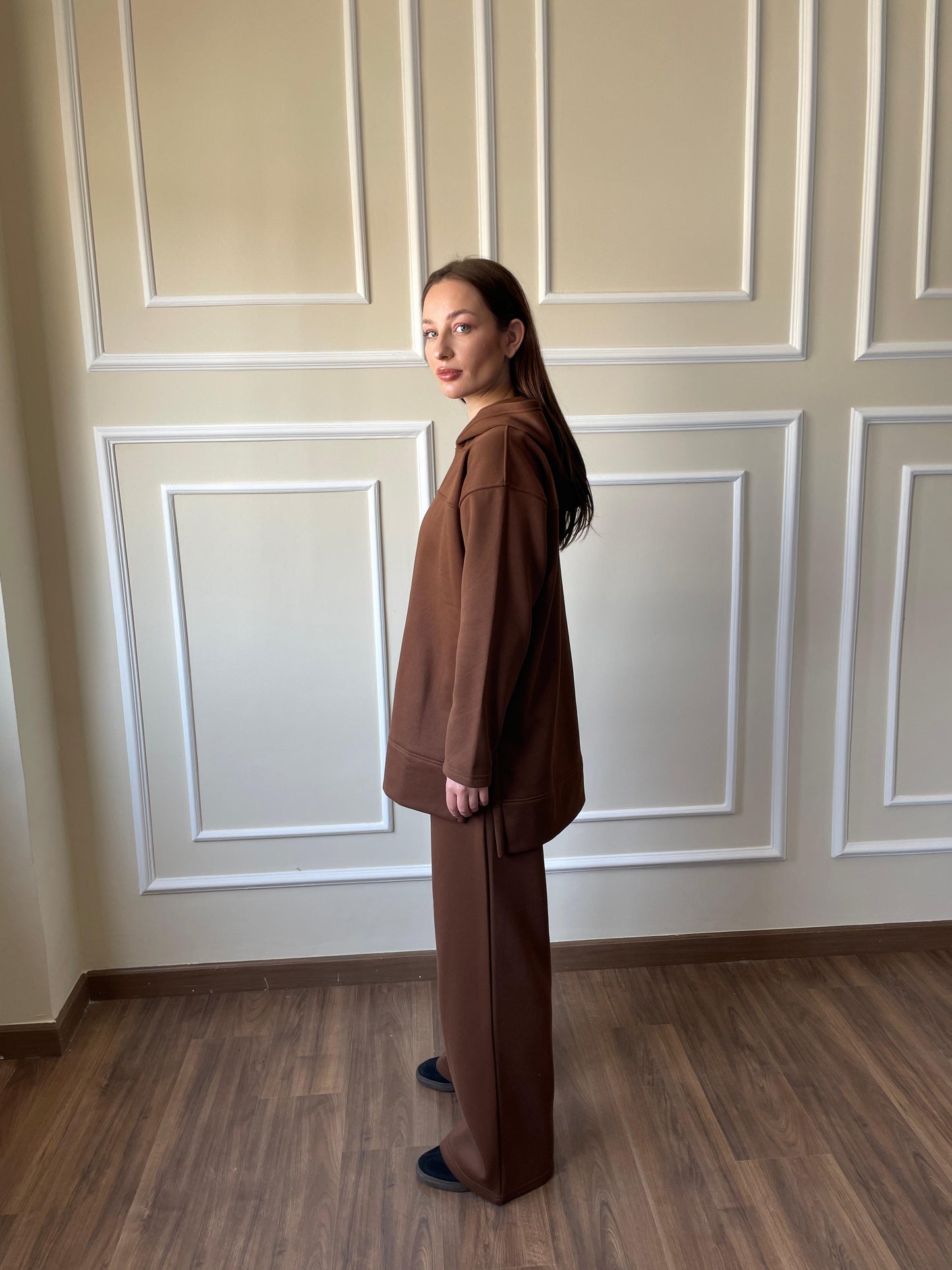 Basic HP Hoodie In Brown