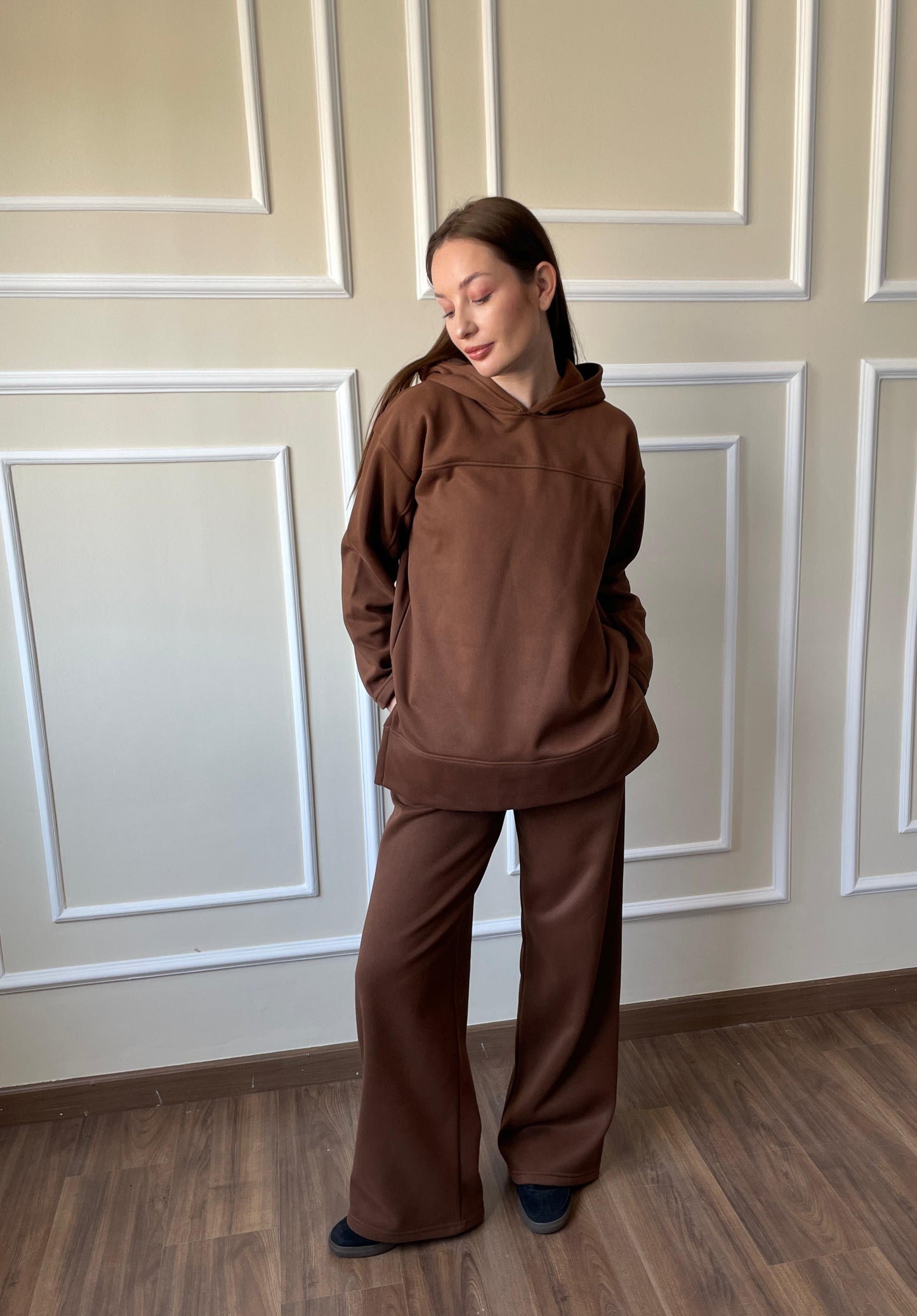 Basic HP Hoodie In Brown